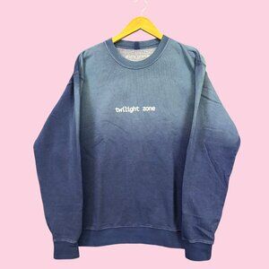 Ariana Grande Twilight Zone Eternal Sunshine Ombre Oversized Crewneck Sweater M